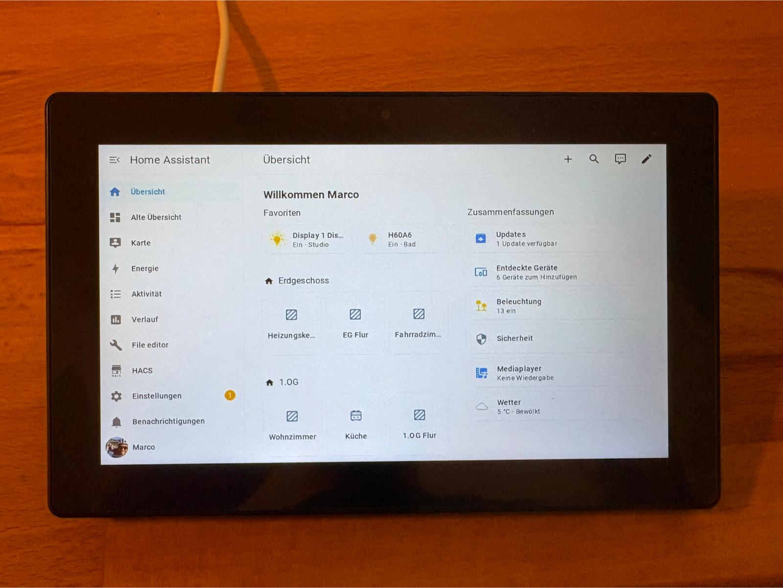 Guition ESP32 Display mit Home Assistant Dashboard